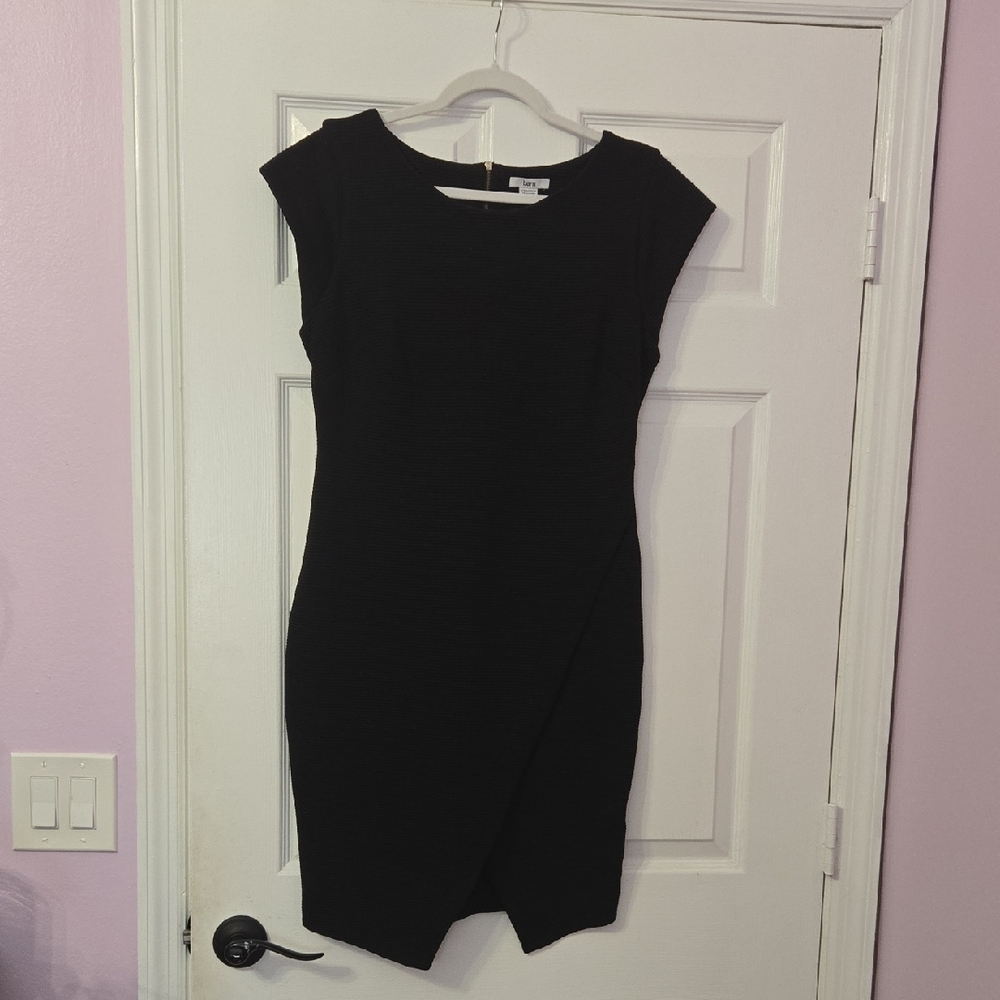 Bar III Black Asymmetrical Bodycon Dress